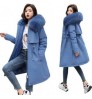 Wholesale hot sale parka winter 2021 women's parka coat with hooded fur collar thickened warm winter jacket snow coat jacket