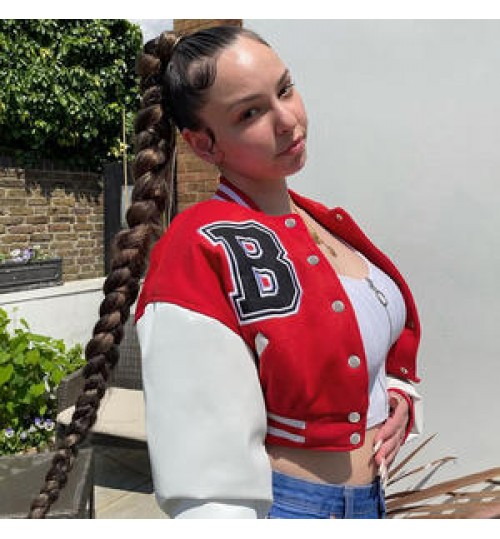 2022 Summer New Women's Clothing Single-Breasted Slim-Fit Jacket PU Stitching Long-Sleeved Baseball Uniform Jacket Female