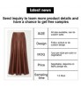 Jupe Cuir Femme Ome/odm Saia Skirts Elegant Women Long A-line Mid-length faldas Ladies Pleats Leather Pu Casual Skirt
