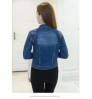10%OFF S-XXL wholesale solid blue women denim jacket fashion women clothing denim jean jacket for women 0.6kg per pc