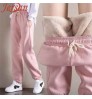 2022 Winter Women Sport Pants Sweatpants Workout Fleece Trousers Female Running Jogger Pants Solid Thick Warm Winter Harem Pants