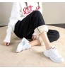 2022 Winter Women Sport Pants Sweatpants Workout Fleece Trousers Female Running Jogger Pants Solid Thick Warm Winter Harem Pants