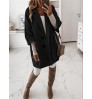 Y-3202 New Product Autumn And Winter Mid-Length Over-The-Knee Lapel Thick Loose Woolen Woolen Coat Women