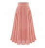 2022 Women Pleated pleated Skirts Ladies Solid Color Chiffon Long Skirt Women's Skirts