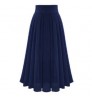 2022 Women Pleated pleated Skirts Ladies Solid Color Chiffon Long Skirt Women's Skirts