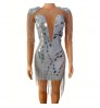 NOVANCE Y2324 Women's Spring Clothing 2022 Elegant Luxury Sequin Tassel Dresses Women Party Sexy Rhinestone Lady Glitter Dress