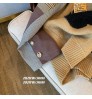 2022 spring new stitching cartoon sweater women's niche design loose lazy wind knitted top trendy