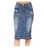 Summer Denim Skirt Wholesale Middle-Length Pencil Skirt Women Fashion Casual Denim Skirts For Women