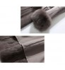 OEM Elegant Fur One Long Fox Collar Women'S Luxury Fur Coat Natural Real Mink Coat