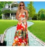 2022 Spring Summer Printed Women's Dress Ethnic Sleeveless Patchwork Long Women Maxi Casual Dresses Clothing