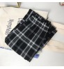 Summer High Waist Wide Leg Pants Women High Waist Casual Pants Plaid Loose Straight-leg Pants