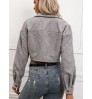Corduroy Short Jacket Coat Essentials Women's Fashion Button Design Section Short Jacket Coat
