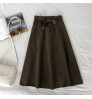 JF Cargo Skirt Faldas Fringe Skirts Side Tassel Fashion Streetwear Solid High Waist Tight Maxi OME Pencil Skirt Women Casual