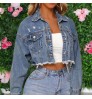 Hot Fashion Quick Dry Women Denim Jacket Skinny Women's Jacket Clothes