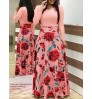 Wholesale 2022 Spring Female Long Sleeve Print Long Maxi Dress Ladies Casual Floral Dress For Women