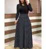Wholesale 2022 Spring Female Long Sleeve Print Long Maxi Dress Ladies Casual Floral Dress For Women
