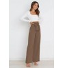 Women's long pants of Europe and American fashionable new style office lady spring summer recreational match wide leg trousers
