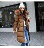 2021 New Women Winter puffer jacket ladies warm hooded cotton-padded coat women slim zipper Parkas women Long Down Jacket