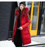2021 New Women Winter puffer jacket ladies warm hooded cotton-padded coat women slim zipper Parkas women Long Down Jacket