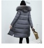 2021 New Women Winter puffer jacket ladies warm hooded cotton-padded coat women slim zipper Parkas women Long Down Jacket