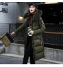 2021 New Women Winter puffer jacket ladies warm hooded cotton-padded coat women slim zipper Parkas women Long Down Jacket