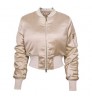 Autumn and Spring European and American street bomber jacket women's high-waist jacket wholesale
