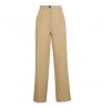 Spring Fashion Full Body Print Casual High Waist Khaki Straight Leg Long Suit Women's Pants & Trousers