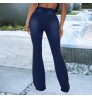 Hot Sell Side Chain Patchwork Denim Jeans Women Flared Trousers High Waist Stretch Slim Ripped Jeans Cargo Pants Street Wear