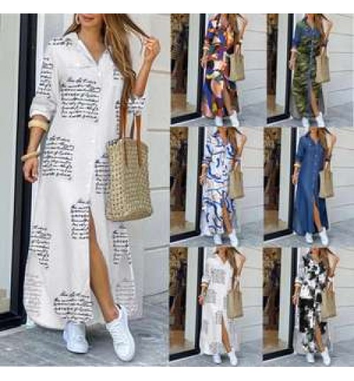 Prered High Quality New Arrives Women Shirt Long Sleeve Dress Lady Long Indian Dress For Women Plus Size Women's Dresses