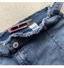 2021 fashion High Waist Jeans For Women Slim Stretch Denim Jeans Bodycon Tassel Belt Bandage Skinny Push Up Jeans Women