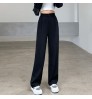 Elegant Clothes High Waist Drooping Suit Pants for Women Cool Boyfriend Pants Casual Fashion Pants Straight Wide Leg Trousers