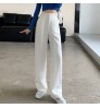 Elegant Clothes High Waist Drooping Suit Pants for Women Cool Boyfriend Pants Casual Fashion Pants Straight Wide Leg Trousers