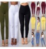 Hot Sale Women'S Skinny Pants Candy Color Slim Stretch Legs Basic Casual Women Pants Women's High Waist Jeans