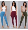 Hot Sale Women'S Skinny Pants Candy Color Slim Stretch Legs Basic Casual Women Pants Women's High Waist Jeans