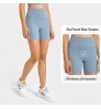 High Waist Crotchless Yoga Sport Shorts With Pockets Women Running Workout Fitness Sport Gym Clothing New Arrivals