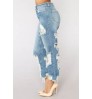 New High Waist Boyfriend's Mom Jeans Ripped Style Big Hole Women's Ladies Trousers Jeans Pantalones Jean De Mujer