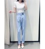 R41028S 16 colors summer women's clothing fashion belt loose casual straight-leg pants trousers