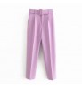 R41028S 16 colors summer women's clothing fashion belt loose casual straight-leg pants trousers