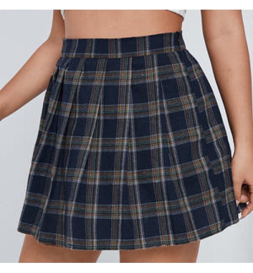 2022 Hot Sale Womens Skirts Plus Size Plaid Womens Skirts Spot Campus Style Skirts For Women
