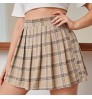 2022 Hot Sale Womens Skirts Plus Size Plaid Womens Skirts Spot Campus Style Skirts For Women