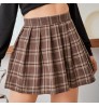 2022 Hot Sale Womens Skirts Plus Size Plaid Womens Skirts Spot Campus Style Skirts For Women