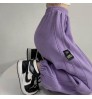 Hip hop fried Street sweatpants women's autumn and winter Plush 2022 new high waist loose casual Leggings women's jogging pants