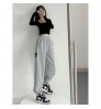 Hip hop fried Street sweatpants women's autumn and winter Plush 2022 new high waist loose casual Leggings women's jogging pants