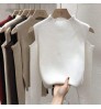 2022 New Fashion Women Winter Sweater Korean Solid Color off-the-shoulder long-sleeve top base shirt Sweater