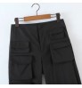 Street Style Pockets Pant Women High Waist Fashion Straight Leg Cargo Pant Custom