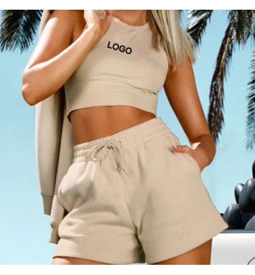 Wholesale Custom New fashion Sweat Shorts Women Cotton Gym Casual Women's Shorts