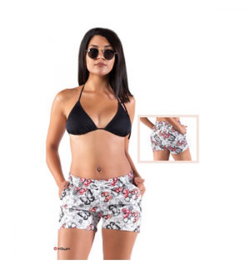 Howin Butterfly Pattern Printed Backdrop White 2022 Summer New Season Waterproof Women's Swimwear Shorts / Beach Shorts Women