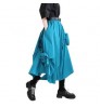 New Fashion Summer and Autumn Women's High Waist Pleated Solid Color Half Length Skirt Lady Irregular Skirt 1977