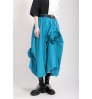 New Fashion Summer and Autumn Women's High Waist Pleated Solid Color Half Length Skirt Lady Irregular Skirt 1977