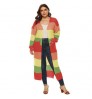 Custom Plus Size Women's Sweaters Striped Oversize Women Cardigan Sweaters